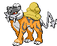 Sprite Animado Raikou Blanco Negro