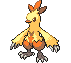 Sprite Animado Combusken Blanco Negro