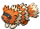 Sprite Animado Zigzagoon Blanco Negro
