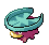 Sprite Animado Lotad Blanco Negro