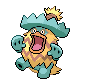 Sprite Animado Ludicolo Blanco Negro