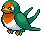 Sprite Animado Taillow Blanco Negro