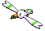 Sprite Animado Wingull Blanco Negro