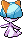 Sprite Animado Ralts Blanco Negro