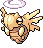 Sprite Animado Shedinja Blanco Negro