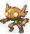 Sprite Animado Sableye Blanco Negro
