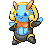 Sprite Animado Illumise Blanco Negro