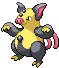 Sprite Animado Grumpig Blanco Negro
