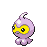 Sprite Animado Castform Blanco Negro
