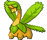 Sprite Animado Tropius Blanco Negro