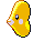 Sprite Animado Luvdisc Blanco Negro