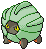 Sprite Animado Shelgon Blanco Negro