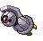 Sprite Animado Beldum Blanco Negro
