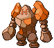 Sprite Animado Regirock Blanco Negro
