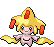 Sprite Animado Jirachi Blanco Negro