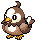 Sprite Animado Starly Blanco Negro