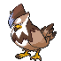 Sprite Animado Staraptor Blanco Negro