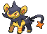Sprite Animado Luxio Blanco Negro