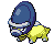 Sprite Animado Shieldon Blanco Negro