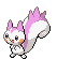 Sprite Animado Pachirisu Blanco Negro