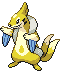 Sprite Animado Floatzel Blanco Negro