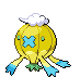 Sprite Animado Drifblim Blanco Negro