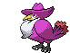 Sprite Animado Honchkrow Blanco Negro