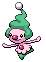 Sprite Animado Mime Jr. Blanco Negro