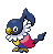 Sprite Animado Chatot Blanco Negro