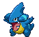 Sprite Animado Gible Blanco Negro
