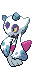 Sprite Animado Froslass Blanco Negro