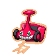 Sprite Animado Rotom Blanco Negro
