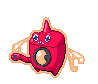 Sprite Animado Rotom Blanco Negro