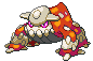 Sprite Animado Heatran Blanco Negro