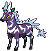 Sprite Animado Zebstrika Blanco Negro