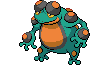 Sprite Animado Seismitoad Blanco Negro