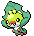 Sprite Animado Sewaddle Blanco Negro