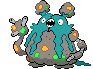 Sprite Animado Garbodor Blanco Negro