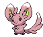 Sprite Animado Minccino Blanco Negro