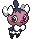 Sprite Animado Gothita Blanco Negro