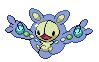 Sprite Animado Reuniclus Blanco Negro