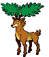 Sprite Animado Sawsbuck Blanco Negro