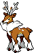Sprite Animado Sawsbuck Blanco Negro