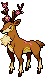 Sprite Animado Sawsbuck Blanco Negro