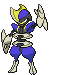 Sprite Animado Bisharp Blanco Negro