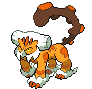 Sprite Animado Landorus Blanco Negro