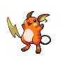 Sprite Raichu Blanco Negro