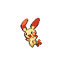 Sprite Plusle Blanco Negro