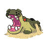 Sprite Hippowdon Blanco Negro