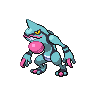 Sprite Toxicroak Blanco Negro